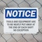 Signmission Tools And Equipment Are To Be Neatly Put, 10 in W x Rectangle, Plastic OS-2PACK-NS-P-710-L-18694 - alternate 7